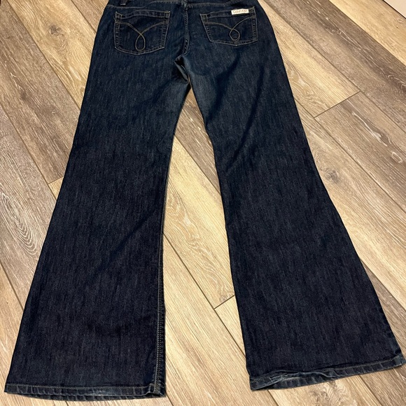 Calvin Klein dark wash wide leg jeans - Picture 7 of 11